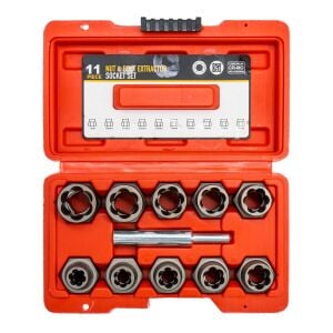 6124 Hasarlı Civata ve Somun Sökme 1/2'' Lokma Takımı 11 Parça