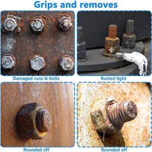 6124 Hasarlı Civata ve Somun Sökme 1/2'' Lokma Takımı 11 Parça