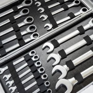 6126 Cırcır Kombine Anahtar Takımı 6-32mm 22 Parça (Metal Kutulu)