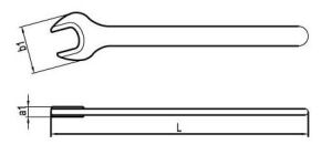 İZELTAŞ Bir Ağız Taçlı Anahtar 46 mm