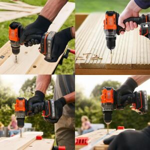 Black+Decker BCD382D2XK Çift Akülü Delme Vidalama 18V 2.0Ah