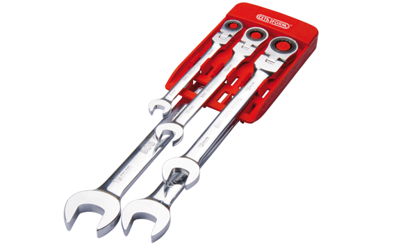 CETA FORM B06-P05 C-Gear Cırcırlı Kombine Anahtar Takımı 5 Parça (Mafsallı)