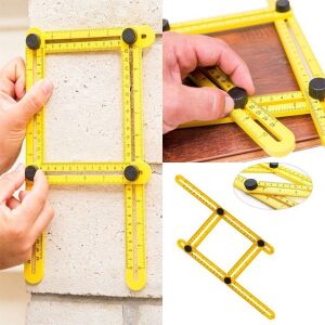 Titi 3300 Çok Fonksiyonlu Açılı Katlanır Plastik Şablon Cetveli