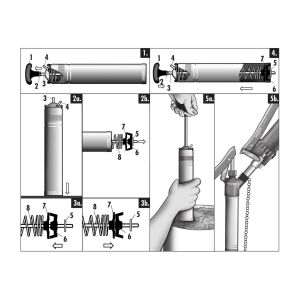 Umeta Alman Gres Pompası Manuel 500 cc