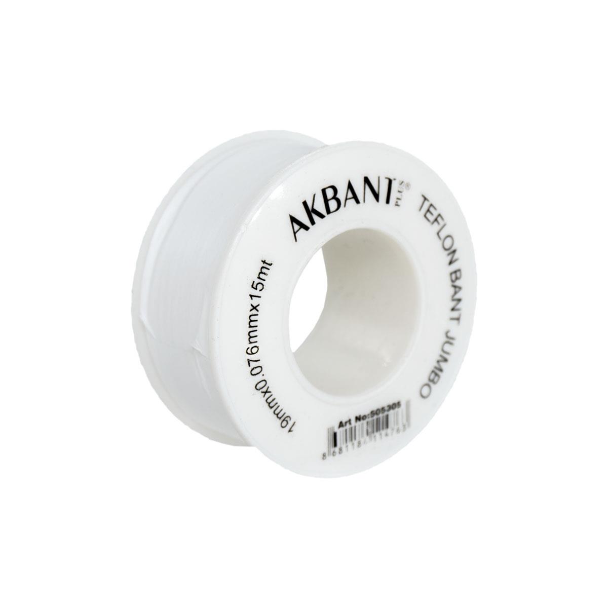 Akbant 505305 Jumbo Geniş Teflon Bant 19mm x 0.076mm x 15mt