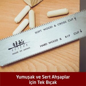 Suizan SFL004 Mini Flush Cut Çift Taraflı Japon Testeresi 15 cm