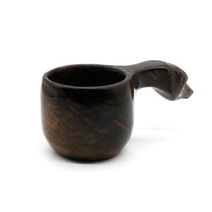 Wood Design Özel Kuksa Ahşap Bardak Kurt