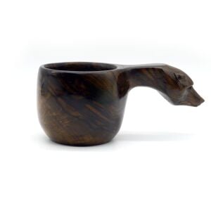 Wood Design Özel Kuksa Ahşap Bardak Kurt