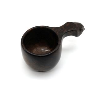 Wood Design Özel Kuksa Ahşap Bardak Kurt