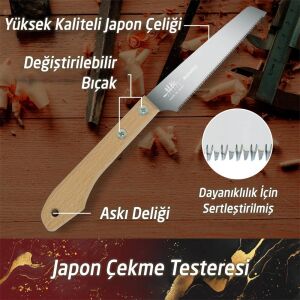 Suizan SC001 Mini Ahşap İşleme Japon Testeresi 12 cm
