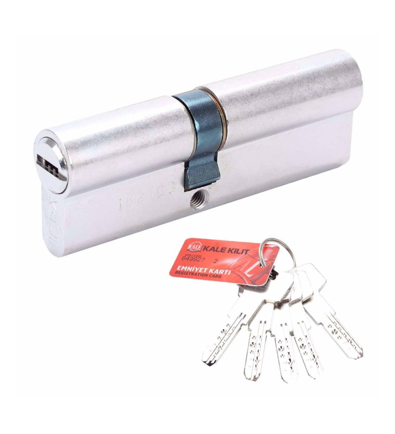 Kale Kilit 164BNE Bilyalı Barel Kilit Göbeği 90 mm Saten
