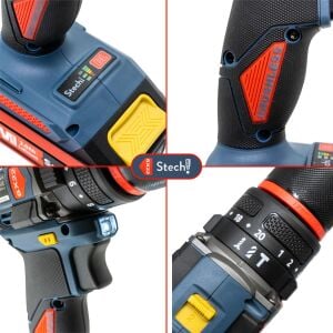 Stechend SX22-2X2.0 Akülü Kömürsüz Darbeli Matkap 20V 2.0Ah 60Nm