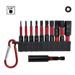 6502 Manyetik Allen Bits Uç Seti 1.5-10mm (11 Parça)
