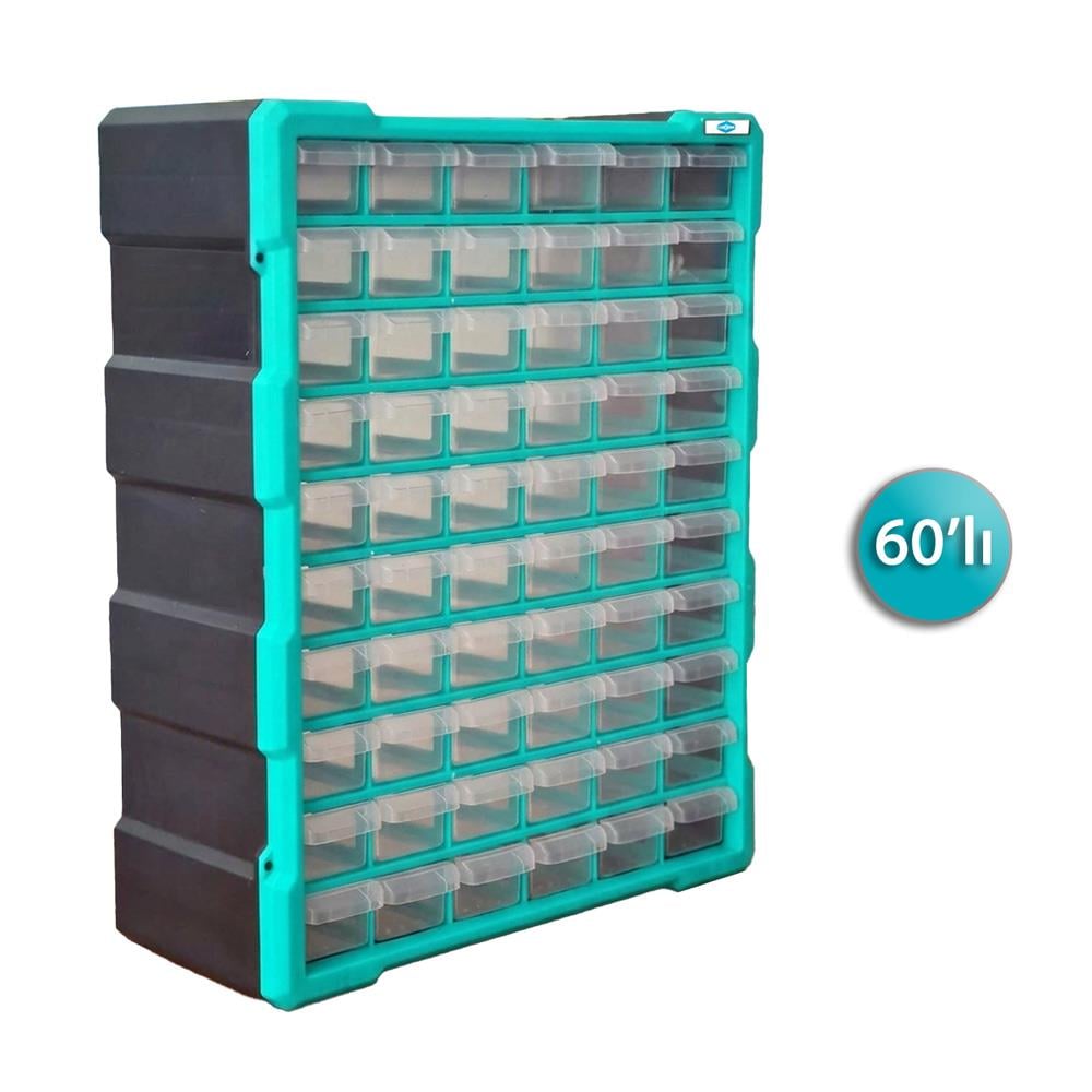Eurostar KKD5160 Dikey Monoblok Organizer Çekmece Seti 60'lı