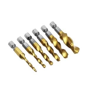 6494 Bits Saplı Matkap Uçlu Metal Kılavuz Seti 6 Parça