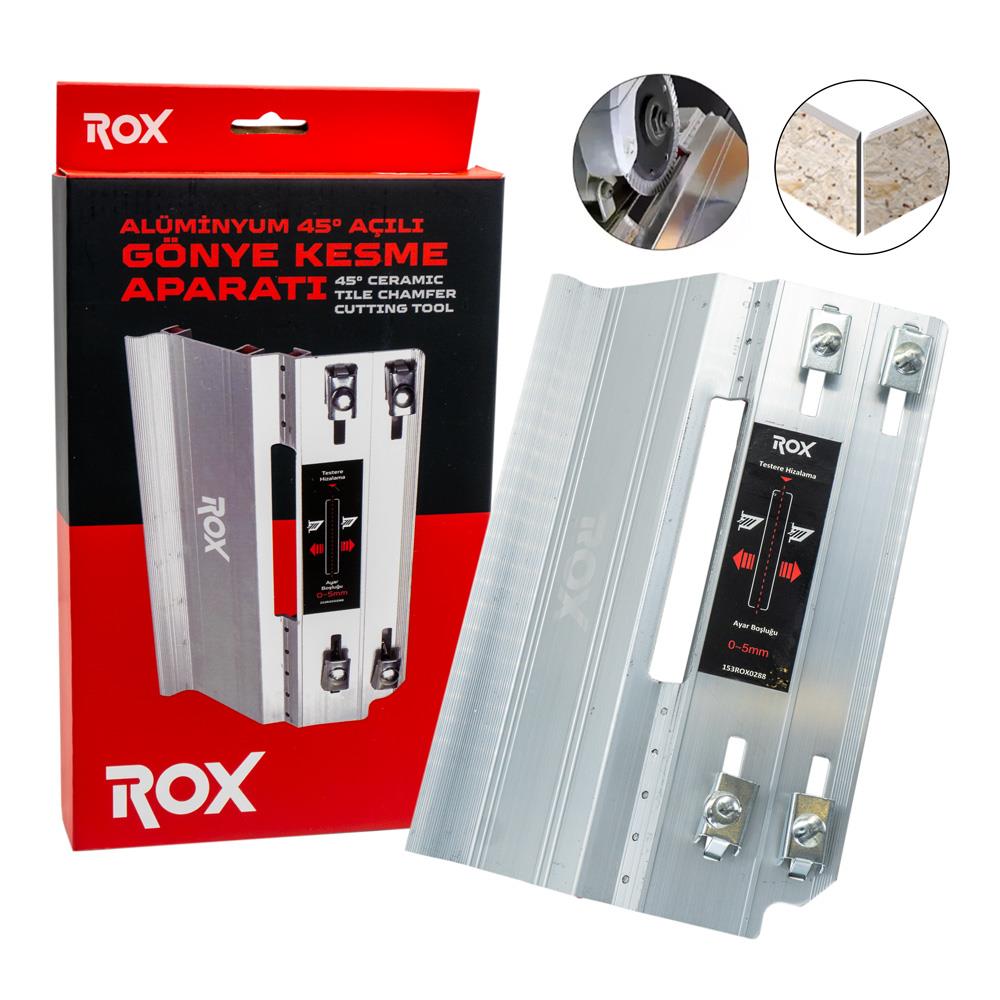Rox 0288 Seramik İçin Alüminyum 45° Açılı Gönye Kesme Aparatı