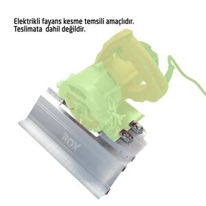 Rox 0288 Seramik İçin Alüminyum 45° Açılı Gönye Kesme Aparatı