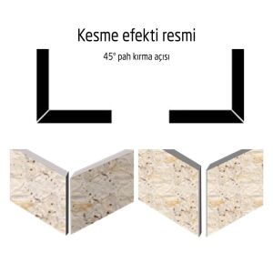 Rox 0288 Seramik İçin Alüminyum 45° Açılı Gönye Kesme Aparatı