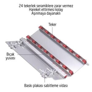 Rox 0288 Seramik İçin Alüminyum 45° Açılı Gönye Kesme Aparatı
