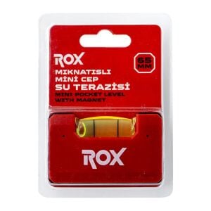 Rox 0280 Mıknatıslı Cep Tipi Mini Su Terazisi 65 mm