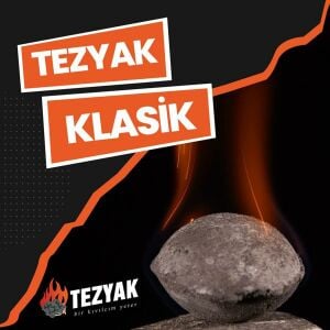 Tezyak Klasik Tek Kibritle Yanan Mangal Kömürü 120dk (2Kg Paket)