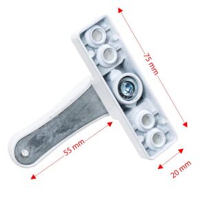 Pvc Pimapen Kapı Pencere Pimli Güvenlik Mandalı - Beyaz