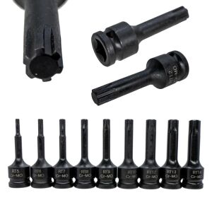 6501 Havalı Uzun RIBE Uçlu 1/2'' Lokma Takımı 9 Parça