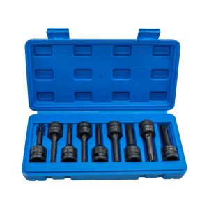 6501 Havalı Uzun RIBE Uçlu 1/2'' Lokma Takımı 9 Parça