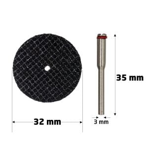 6132 Gravür Makinası Metal Kesme Mini Disk Set 32x1mm (12 Parça)