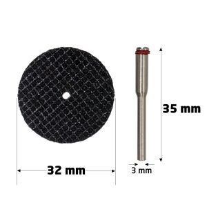 6132 Gravür Makinası Metal Kesme Mini Disk Set 32x1mm (12 Parça)