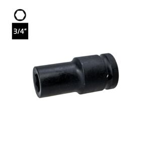 6604 Altı Köşe 3/4'' Havalı Uzun Derin Lokma Anahtar 17 mm