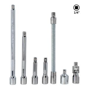6497 1/4'' Lokma Uzatma Arakol Adaptör Seti 7 Parça