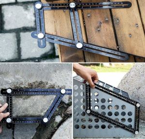 Rox Wood 0071 Alüminyum Çok Fonksiyonlu Delik Şablon Cetveli