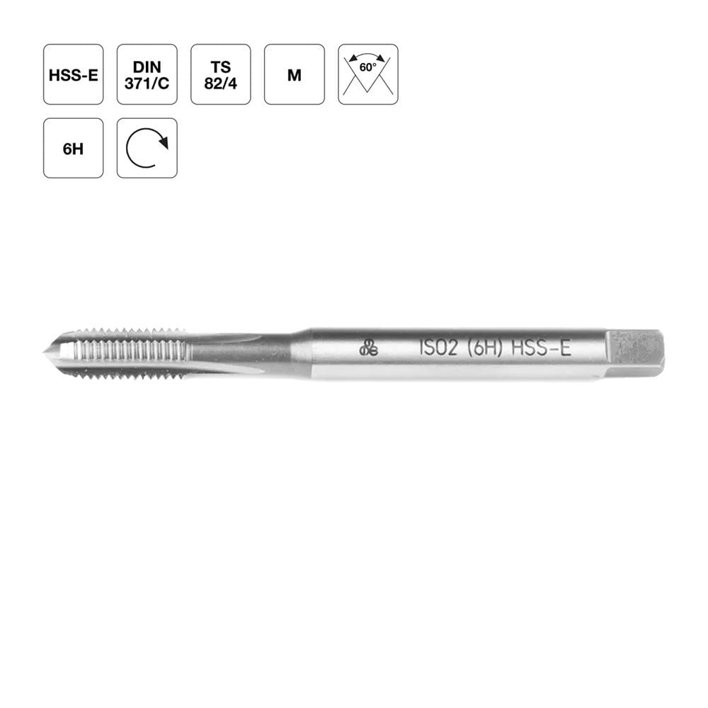 Mte Metrik Vidalı Düz Kanallı Tek Makina Kılavuzu 371/C - M10