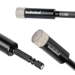 6508 Bits Saplı Cam Seramik Granit Fayans Delme Panç Seti 6 Parça