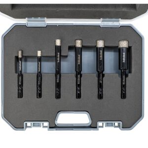 6508 Bits Saplı Cam Seramik Granit Fayans Delme Panç Seti 6 Parça