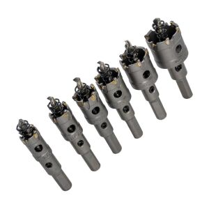 6505 TCT Paslanmaz Metal Delme Elmaslı Panç Seti 6 Parça