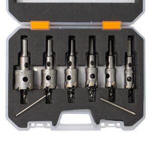 6505 TCT Paslanmaz Metal Delme Elmaslı Panç Seti 6 Parça