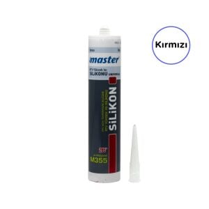 Master M355 RTV Yüksek Isı Silikonu Kırmızı 310 ml