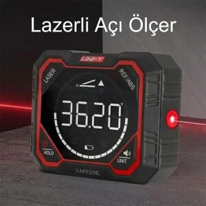Uni-t LM320E Şarjlı Lazerli Dijital Hassas Açı Ölçer