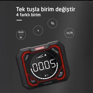 Uni-t LM320E Şarjlı Lazerli Dijital Hassas Açı Ölçer