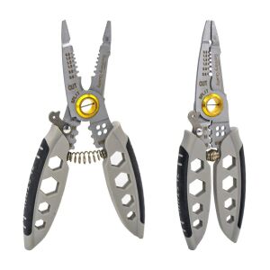 6510 Çok Amaçlı 8 Fonksiyonlu Elektrikçi Kablo Soyma Kesme Pensesi