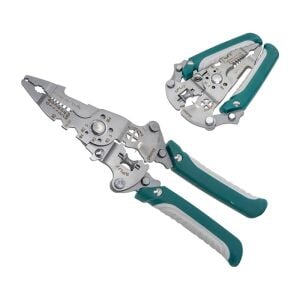 6511 Katlanır Çok Amaçlı 10 Fonksiyonlu Elektrikçi Kablo Soyma Kesme Pensesi