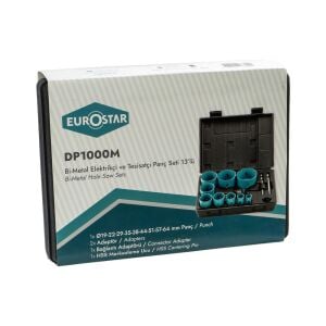Eurostar DP1000M Kobaltlı HSS Bi-Metal Panç Seti 13 Parça (Elektrikçi ve Tesisatçı)