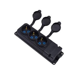 Bylion 3KMP-F Monofaze Kauçuk Üçlü Grup Priz 1x16A (IP44)