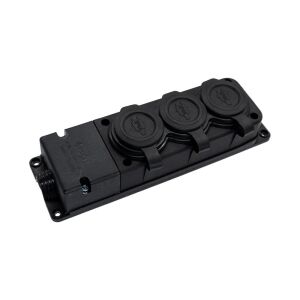 Bylion 3KMP-F Monofaze Kauçuk Üçlü Grup Priz 1x16A (IP44)