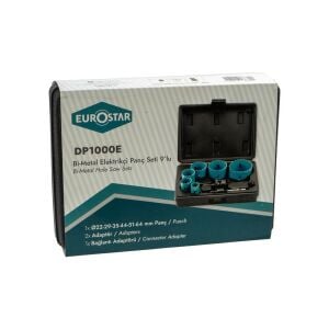Eurostar DP1000E Kobaltlı HSS Bi-Metal Panç Seti 9 Parça (Elektrikçi)