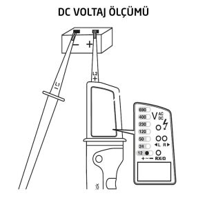 Uni-t UT15C AC/DC Voltaj Kontrol Test Cihazı