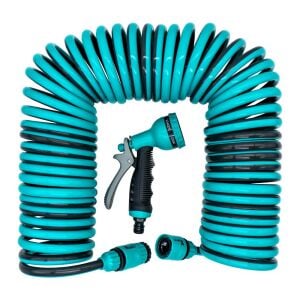 Daye DY5915S Spiral Bahçe Sulama Hortum Seti 15 mt