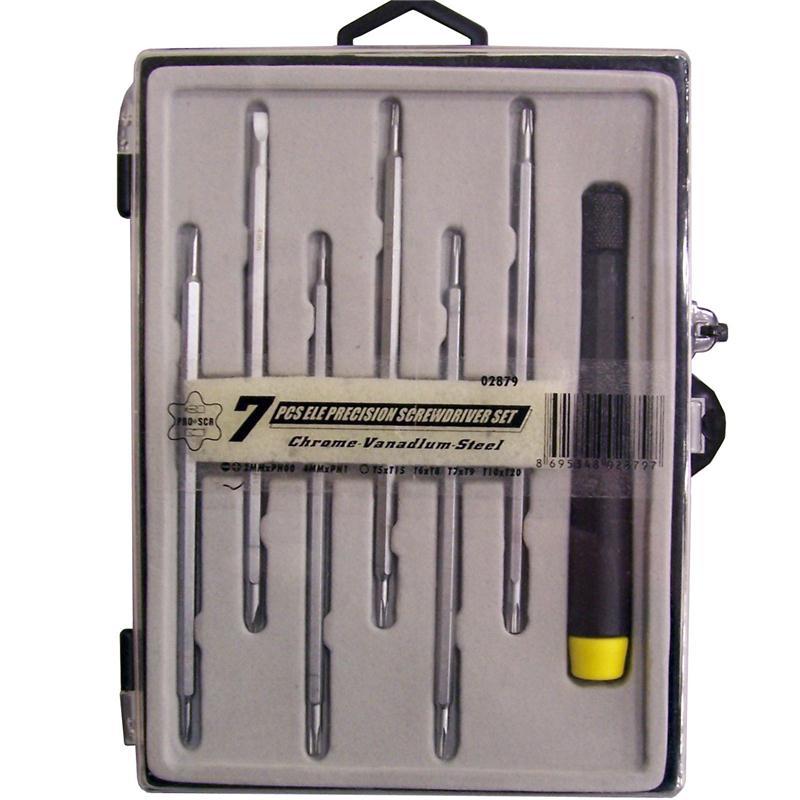 PRO-SCR 02879 Değişebilir Uçlu Elektronikçi Tornavida Seti 7 Parça